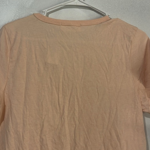 Bow and drape cute peachy top - Picture 7 of 8